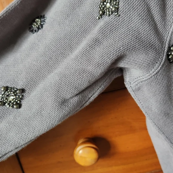 J. Crew Heather Gray Knit Top Vintage - Picture 5 of 9